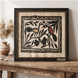 Sohrai-Khovar Painting-Natural-Handmade Paper-Birds